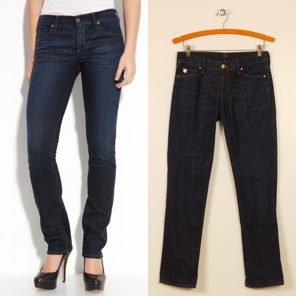 Citizens of Humanity COH‎ Ava Straight Leg Jeans Women Size 28 Blue Low-Rise Y2K